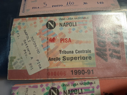 Biglietto ticket calcio - ticket, napoli