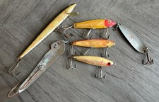 Lotto 6 esche da pesca vintage