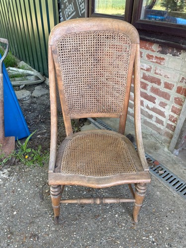 Sedia accento vimini legno