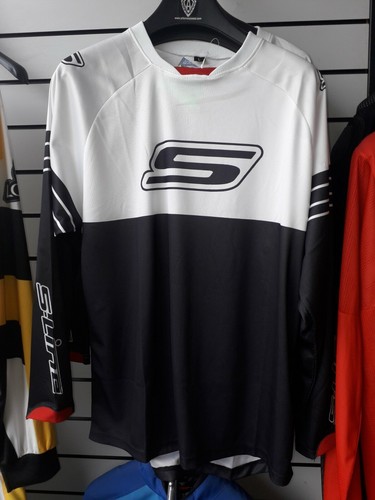 Maglia cross sline bianco - maglia, bianco/nero