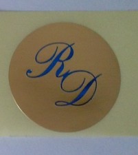 100 SIGILLI INIZIALI MONOGRAMMI PARTECIPAZIONI MATRIMONIO NOZZE B66 ORO/blu lux