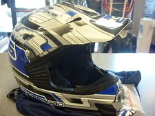 CASCO CROSS AGV AX6 ARGENTO