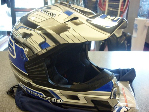 Casco cross agv ax6 - agv, argento