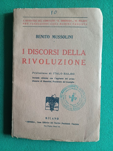 Benito mussolini discorsi - i,