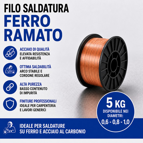 Filo ferro saldatura - filo, 5kg