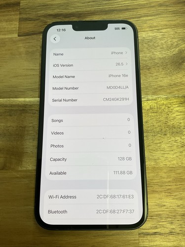 Apple iphone 16e - iphone, 128gb
