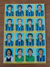 FOGLIO INTERO 16 FIGURINE EDIS CALCIATORI 1979-80 INTER ALTOBELLI  ORIALI (2986)