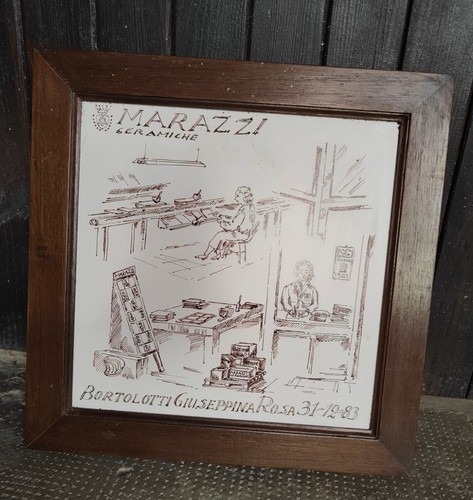 Quadro vintage mattonella
