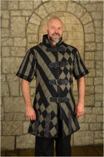 Mytholon Kruger Gambeson cotone oliva/nero 3XL Larp Medioevo #23131