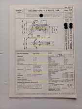 OMER 50 Giramondo 1976 scheda omologazione DGM Motorizzazione Facsimile