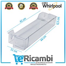 Balconcino Mensola Portabottiglie Frigorifero Whirlpool Originale 481010476967
