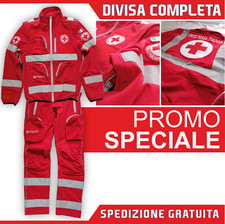 Croce Rossa divisa completo da intervento giacca pantaloni  soccorritore