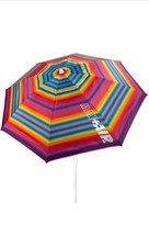 62218 Ombrellone Da Spiaggia, Tubo Bianco 28/32 Mm, Fibra Di Vetro, Poliestere U