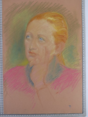 Disegno vintage ritratto - disegno,
