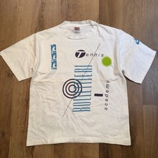 Maglietta Tennis Vintage Nike Bollettieri Academy T-Shirt Anni 90 Agassi Uomo Small