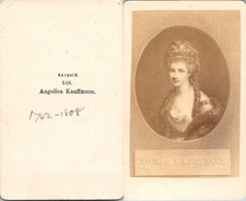 Angelica Kauffmann, peintre  Vintage CDV albumen carte de visite - Angelica Kauf