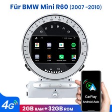 Autoradio 9" 2+32GB Android 12 GPS Navigatore per BMW Mini Cooper R55 R56 2007-2013