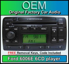 Ford Focus 6 Radio Cambio Disco, Ford 6006 6 CD Lettore Auto Stereo + Tasti & Codice