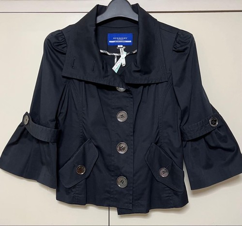 Giacca trench corto nero