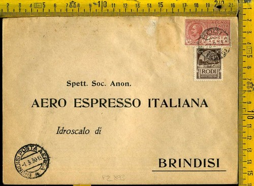 Regno posta aerea - 1930, aero
