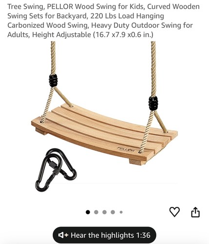 Altalena albero legno set - albero,