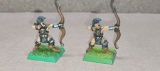 Battle Masters Warhammer Soldatini 28mm Arcieri Del Caos Plastic Painted 2 pcs