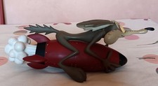 Warner Bros Willy Il Coyote Su Razzo Statua Resina Rara