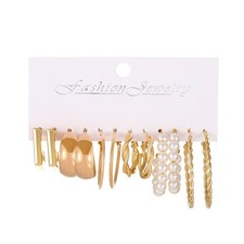 Orecchini quadrati vintage set - orecchini,