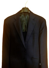 Giacca elegante ALTA QUALITÀ GUTTERIDGE blu scura taglia 46 esterno 100% in LANA