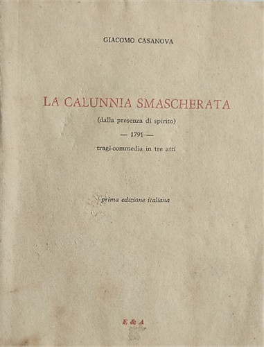 Casanova giacomo la - casanova,giacomo.,