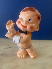 VINTAGE RUBBER TOY PUPAZZO GOMMA MISTER BABY MADE IN ITALY 1970s no ledra