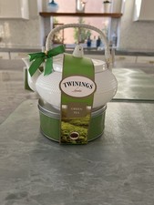 Twinings of London teiera bianca con tè verde set regalo nuova con etichetta
