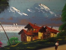 ? DIPINTO PAESAGGIO AL LAGO - FIRMATO -  A-1272-