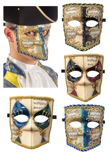 Maschera veneziana uomo bauta - maschera,