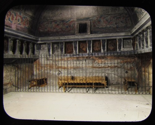 Glass magic lantern slide - magic,