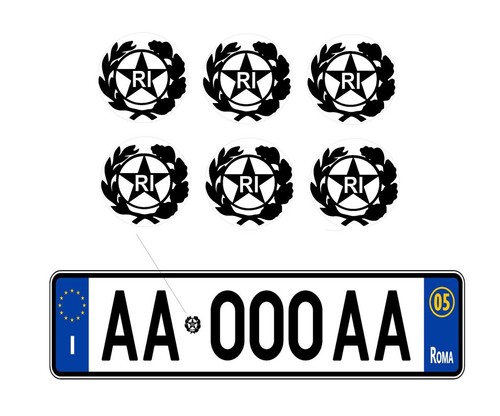 Bollino adesivo per targa - 6,