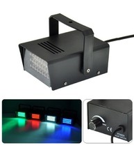 Strobo Discoteca Luce Effetto Flash Dj Disco Stroboscopica Mini Blu Rosso Giallo