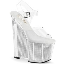 Pleaser 8" plateau zeppa tacco