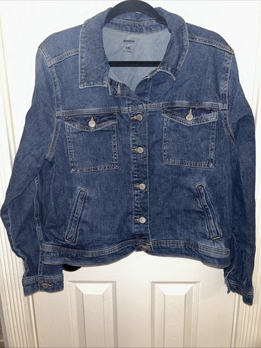 Giacca denim bottoni - , media