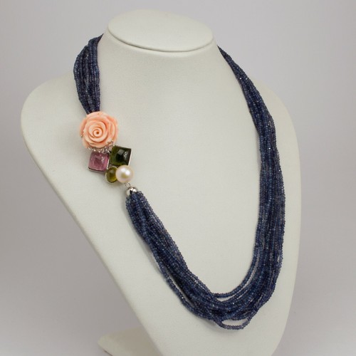 Collana oro bianco 18kt - oro,