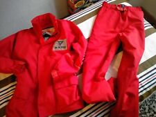 giacca e pantaloni dainese vintage rossi goretex