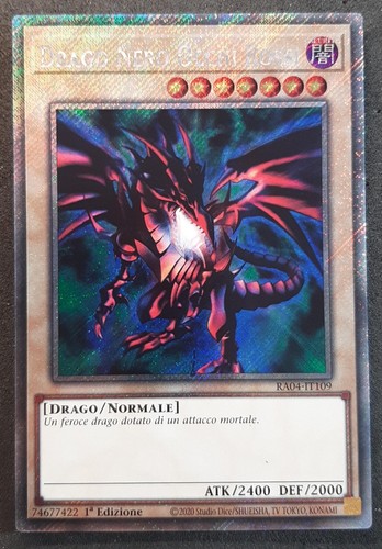 Drago nero occhi rossi - nero,