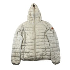 EUC Save The Duck Daisy Hooded Packable Puffer Grey Jacket Women’s XS (0)