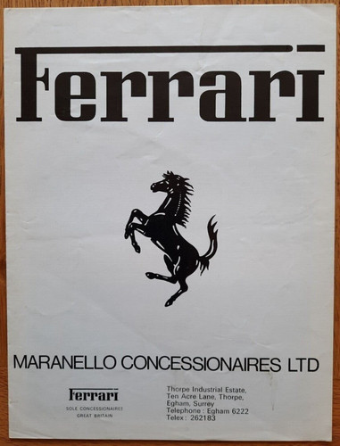 Brochure vendita auto ferrari - vendita,