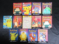 LOTTO # 13 CARTOLINE PIKACHU POKEMON NINTENDO VINTAGE 1999 GADGET POSTCARD RARE