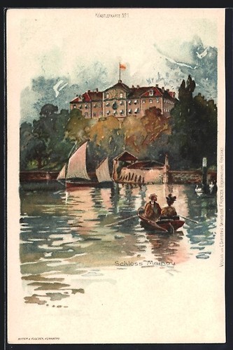 Cartolina artista isola di - cartolina, d'artista