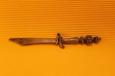 antico tagliacarte in ottone a