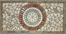 ROSONE MOSAICO MARMO pavimenti interni o esterni 90 X 45 X 1 cm COD. RUDLV