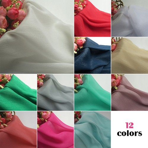Chiffon crepe con righe - , setose