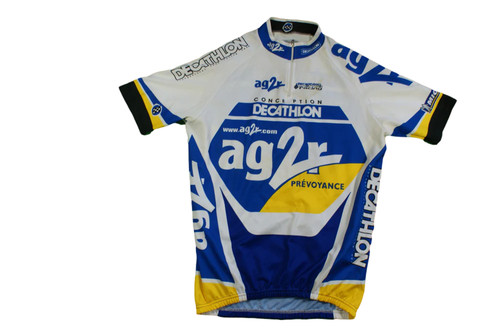 Maillot vélo rétro ag2r - vélo,